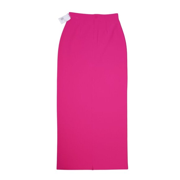 NEW Vibrant Pink Maxi Pencil Skirt with Back Zippered Slit Size S - Picture 5 of 14